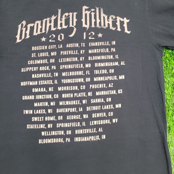 Brantley-Gilbert Shirt Womens Large 20x25 Black - Picture 13 of 13